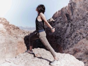 warrior one yoga pose